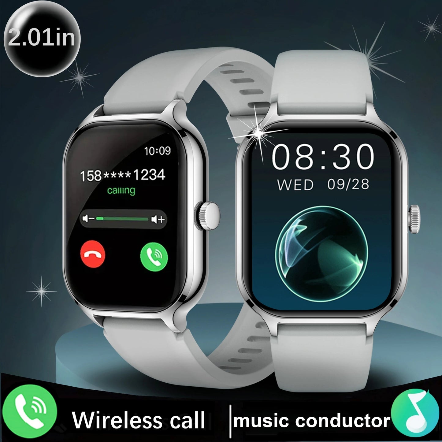 Smart watch, wireless calling/dial, multi-Sport mode, information reminder
