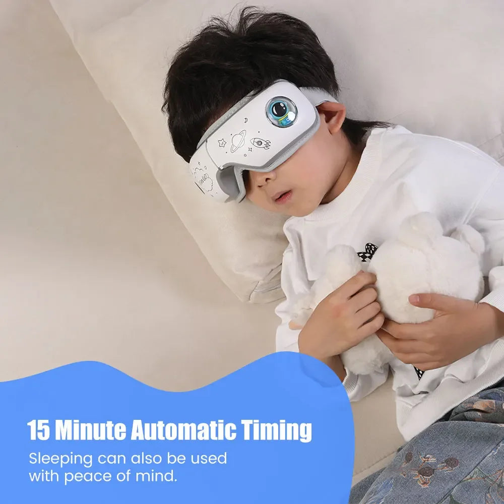 Eye Massager 6D Smart Airbag Vibration and Heat Function Technology with Portable Feature