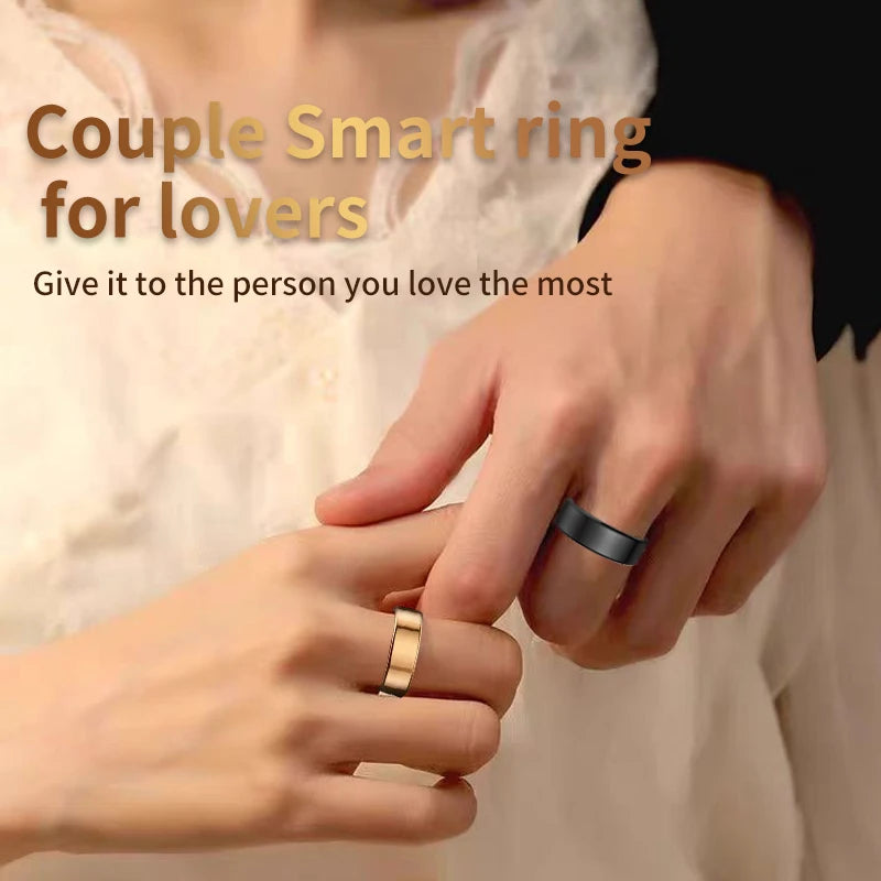 Military Grade Titanium Steel Shell Classical Smart Health Ring IP68 Waterproof Technology 24/7 with Health Tracking and Sleep Monitoring