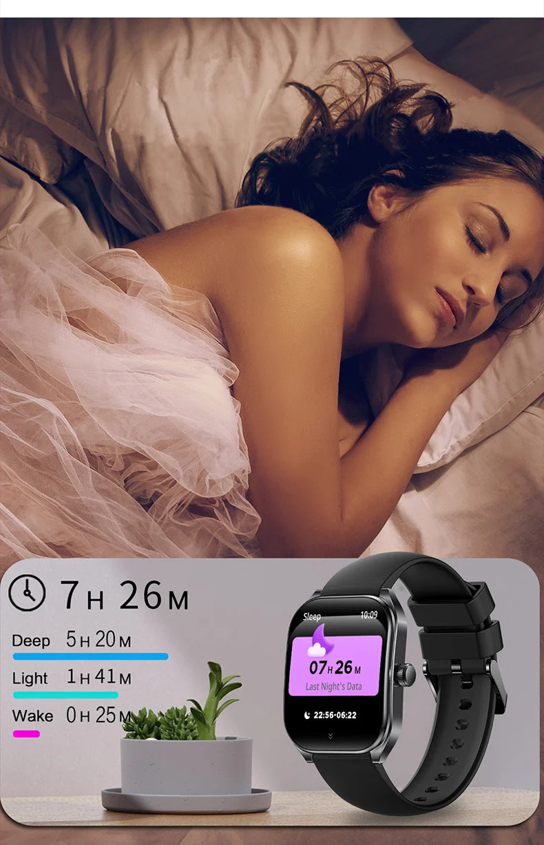 Aolon 2.01" Curved Screen Smartwatch for Men