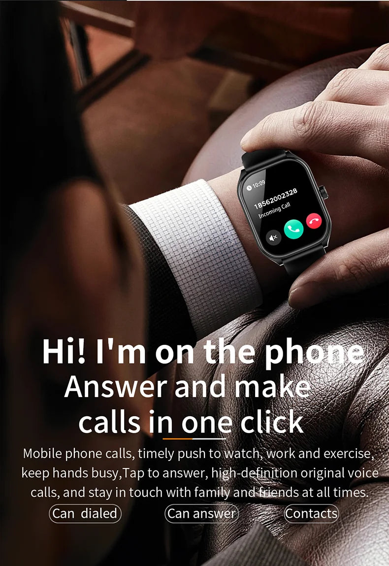 Aolon 2.01" Curved Screen Smartwatch for Men