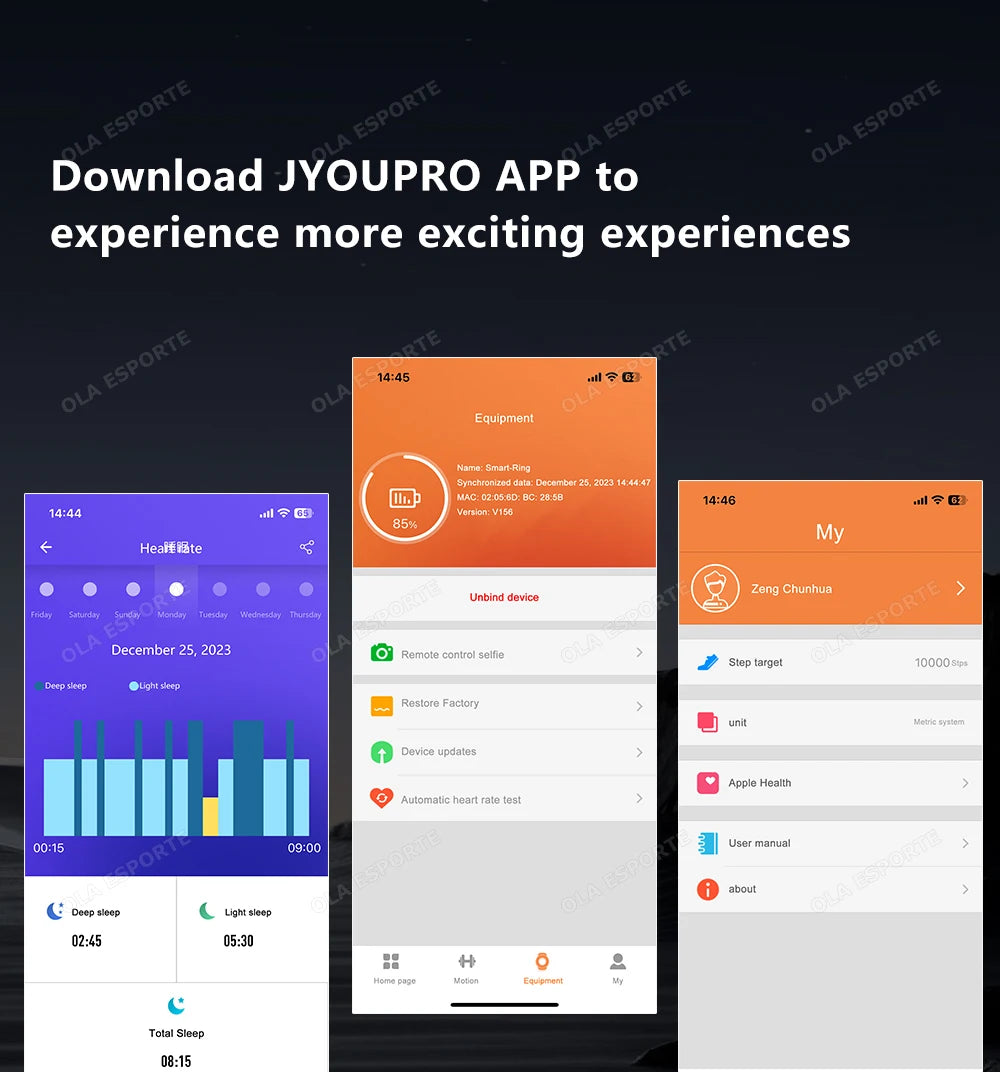 New Smart Ring Military Grade Titanium Steel Shell