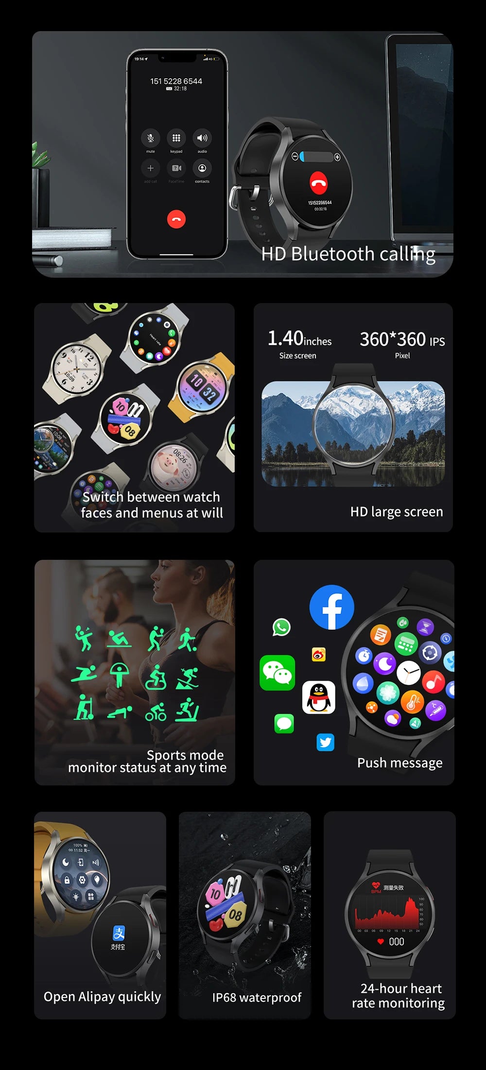 Samsung Galaxy Watch 6 GPS Track Smart Watch