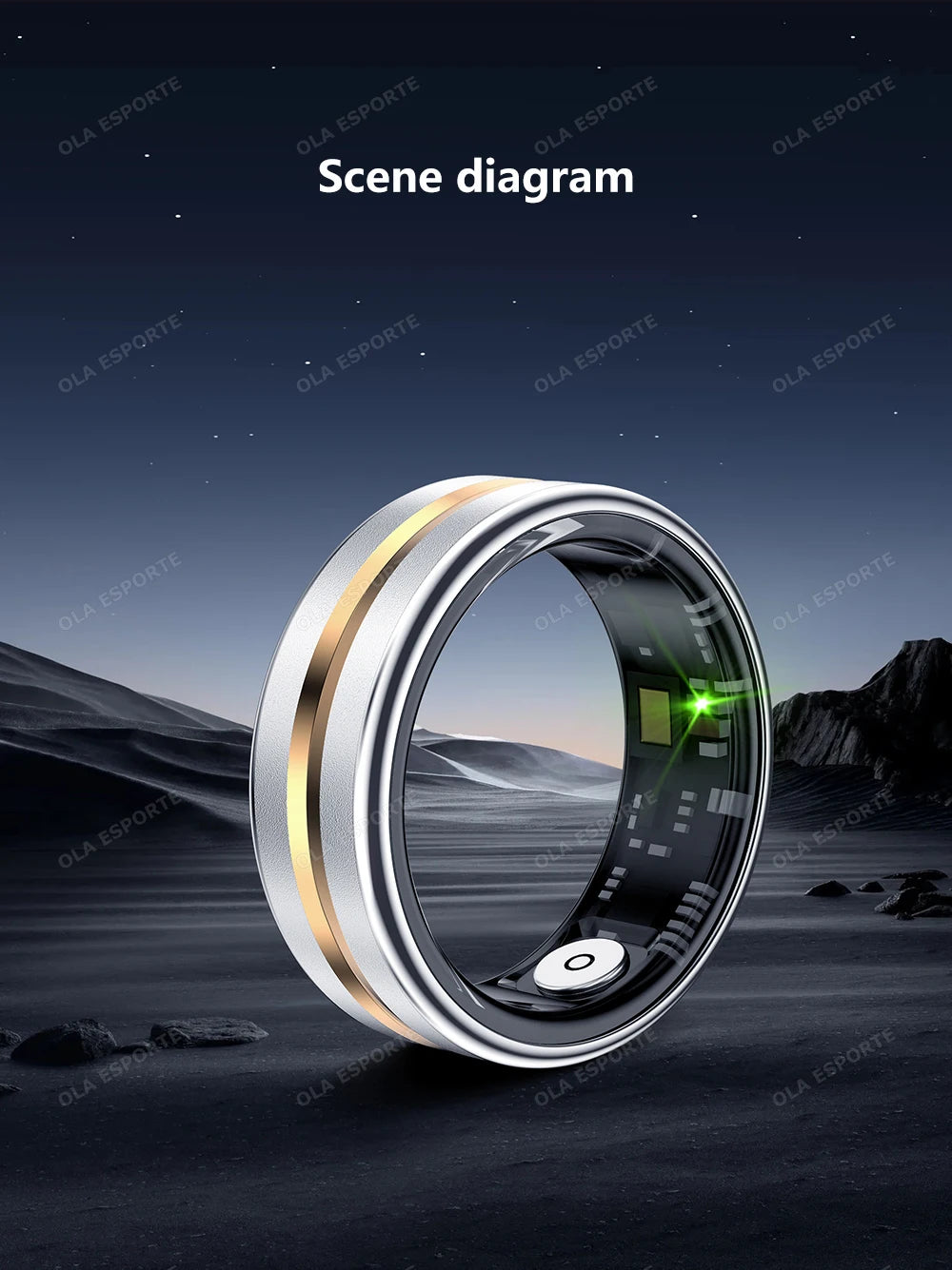 New Smart Ring Military Grade Titanium Steel Shell