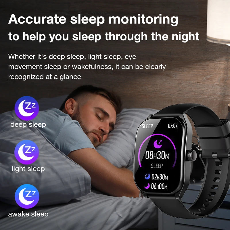 Aolon 2.01" Curved Screen Smartwatch for Men