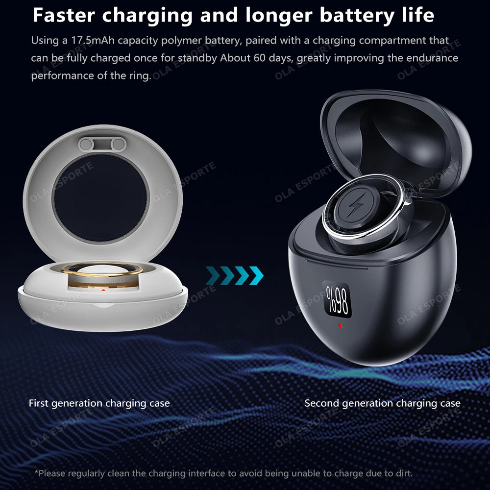 New Smart Ring Military Grade Titanium Steel Shell