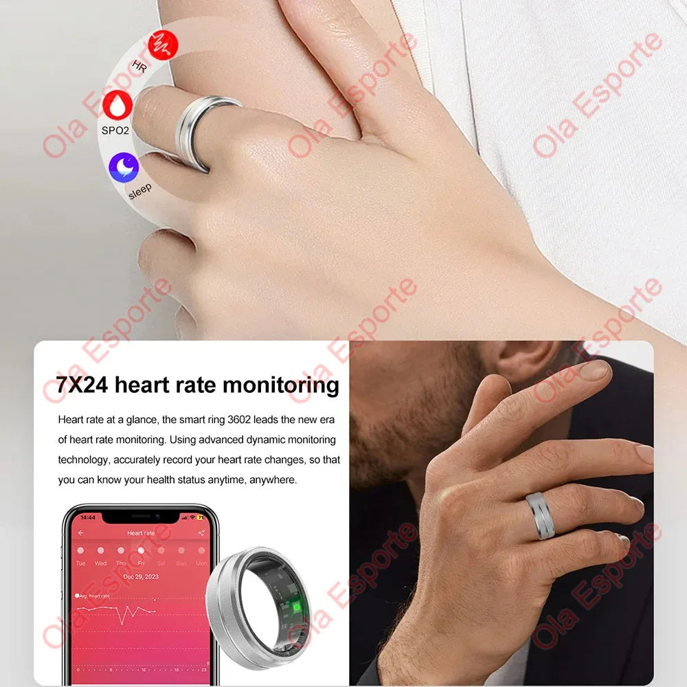 Titanium Steel Smart Rings for Women