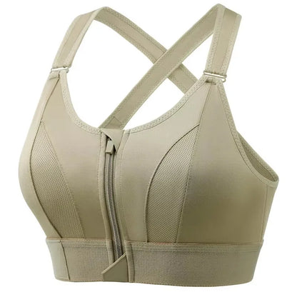 Sports Bras for Women with Front Zipper