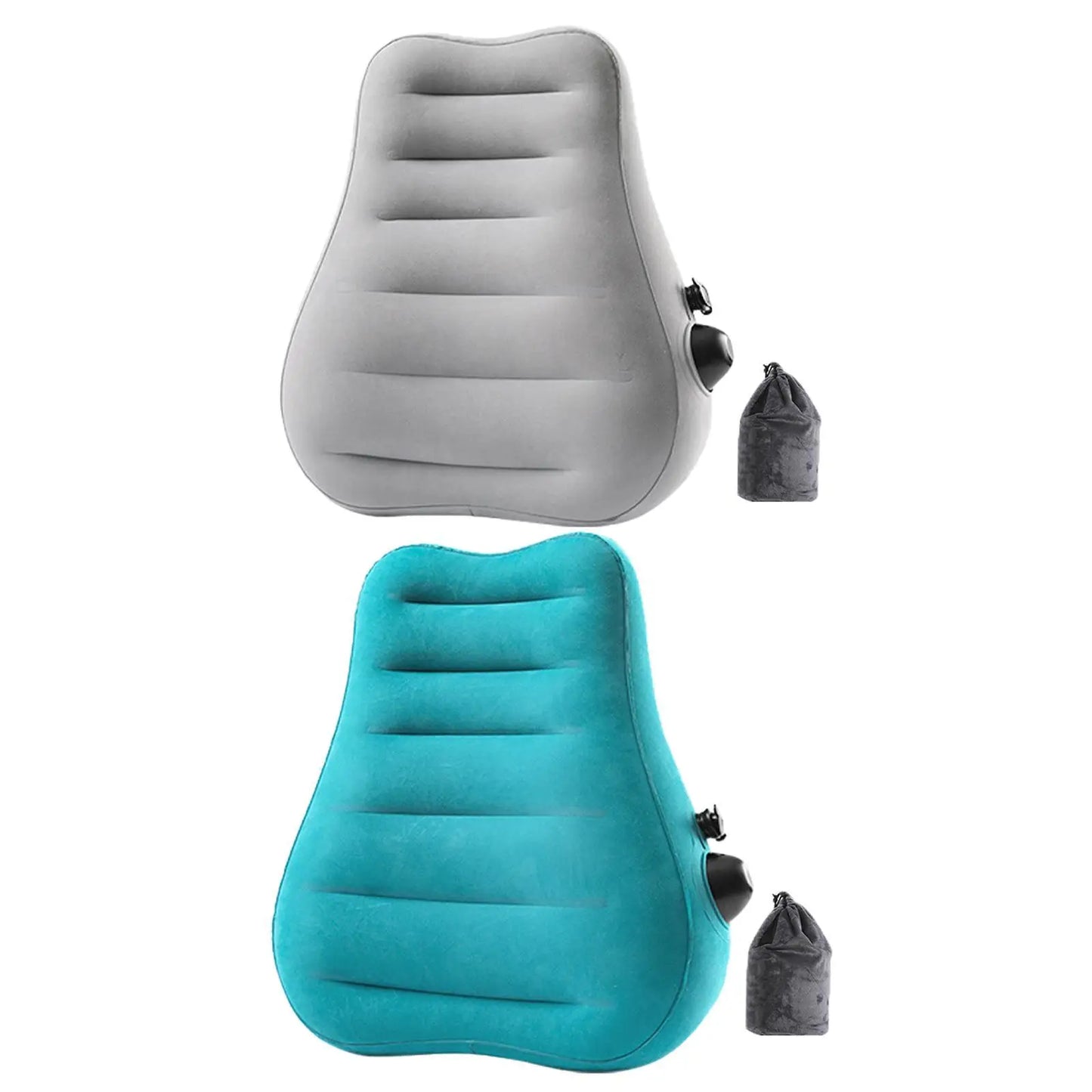 Inflatable Lumbar Rest Pillow Easy to Inflate for Office Reading Sleeping