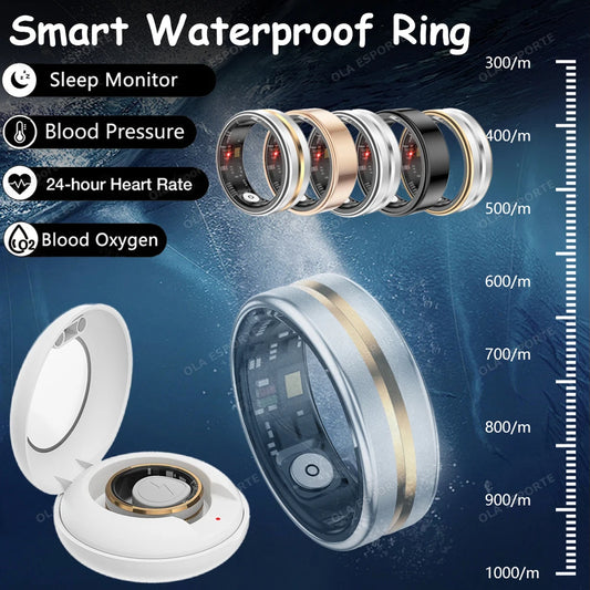 New Smart Ring Military Grade Titanium Steel Shell