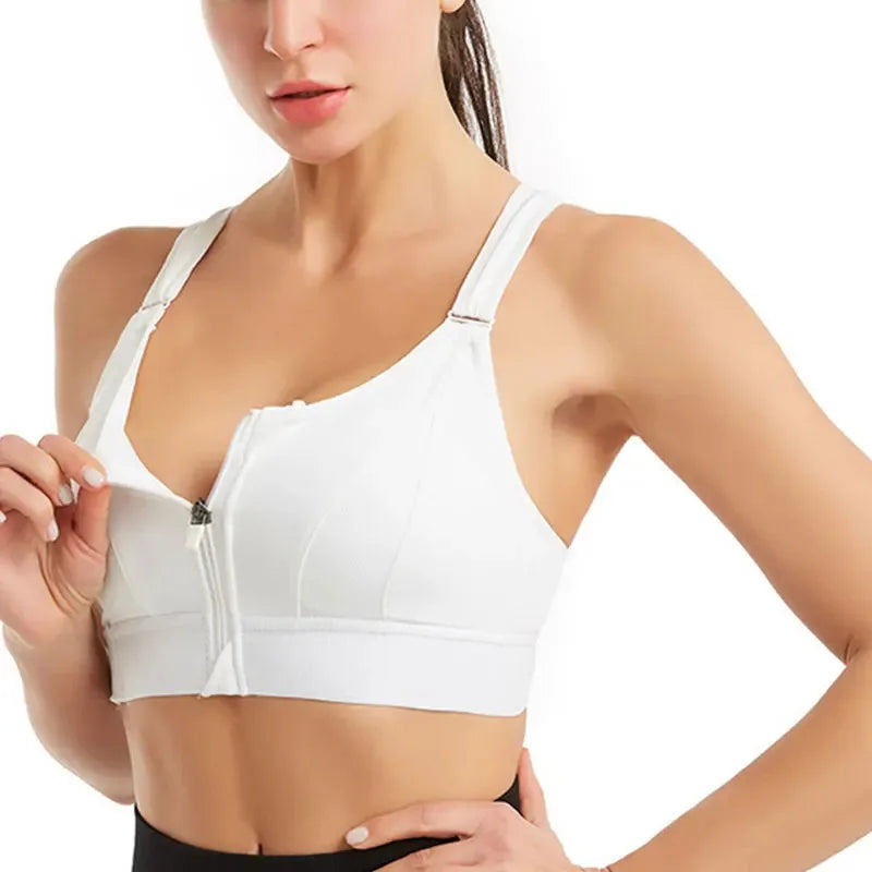 Sports Bras for Women with Front Zipper