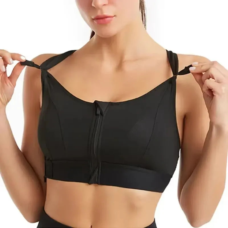 Sports Bras for Women with Front Zipper