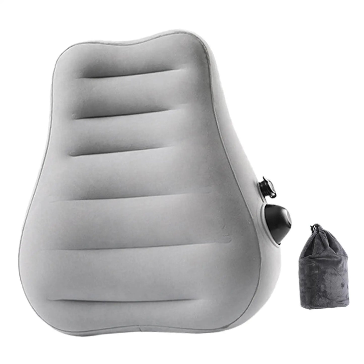 Inflatable Lumbar Rest Pillow Easy to Inflate for Office Reading Sleeping