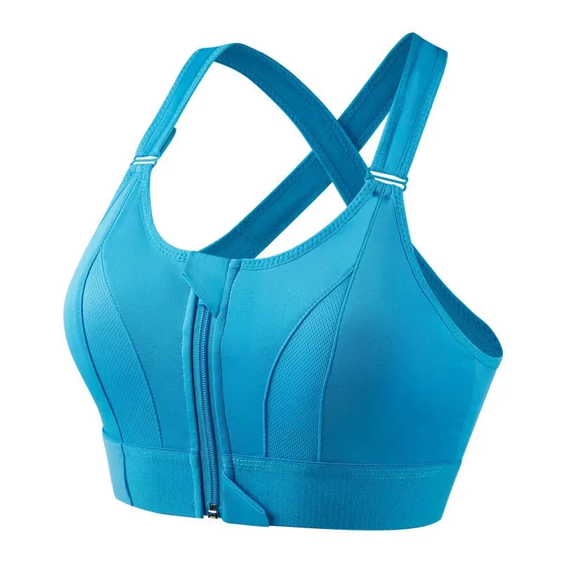 Sports Bras for Women with Front Zipper
