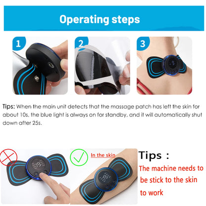 LCD Display Neck Massage Electric Massager