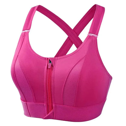 Sports Bras for Women with Front Zipper