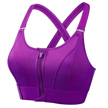 Sports Bras for Women with Front Zipper