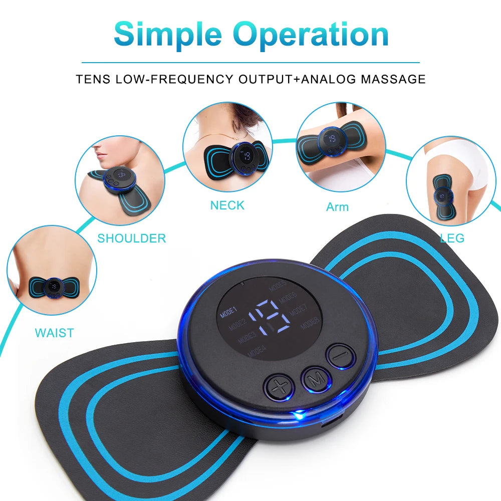 LCD Display Neck Massage Electric Massager