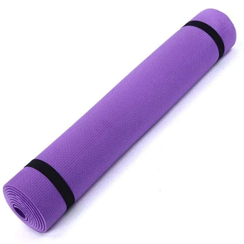 Portable and Lightweight 6MM Thick Yoga Mat with Durable Materials