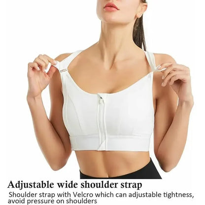 Sports Bras for Women with Front Zipper