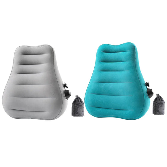 Inflatable Lumbar Rest Pillow Easy to Inflate for Office Reading Sleeping