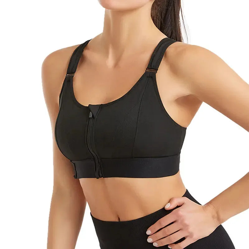 Sports Bras for Women with Front Zipper
