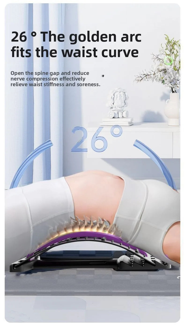Back Massager Stretch Lumbar Support Relaxation