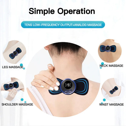 LCD Display Neck Massage Electric Massager