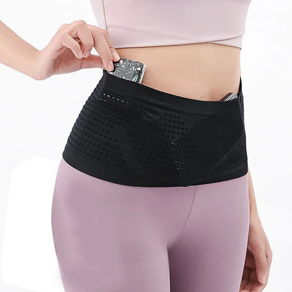 Seamless Invisible Running Waist Belt Bag with Comfortable Invisible Design