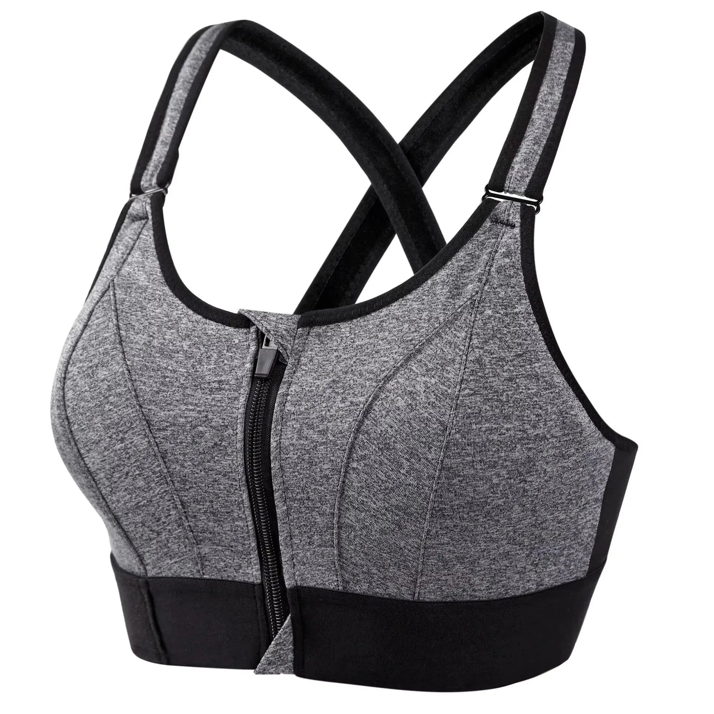 Sports Bras for Women with Front Zipper