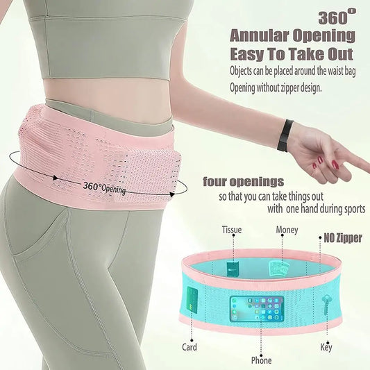 Seamless Invisible Running Waist Belt with Invisible Design and Comfortable Fit