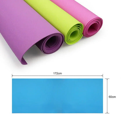 Portable and Lightweight 6MM Thick Yoga Mat with Durable Materials