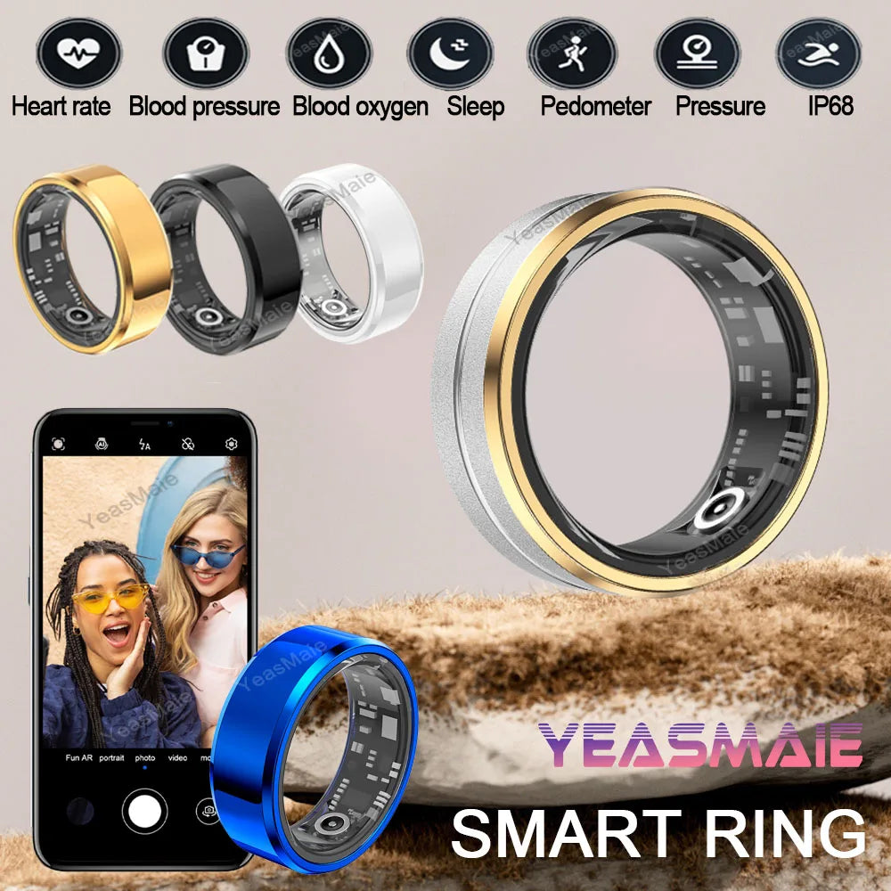 Titanium Steel Smart Rings for Women