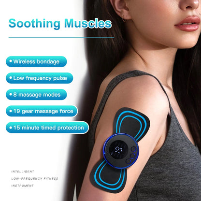 LCD Display Neck Massage Electric Massager