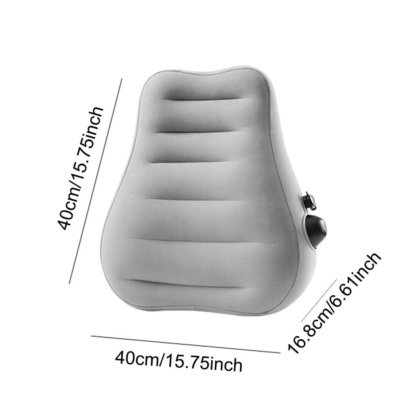 Inflatable Lumbar Rest Pillow Easy to Inflate for Office Reading Sleeping