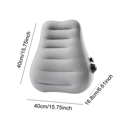 Inflatable Lumbar Rest Pillow Easy to Inflate for Office Reading Sleeping